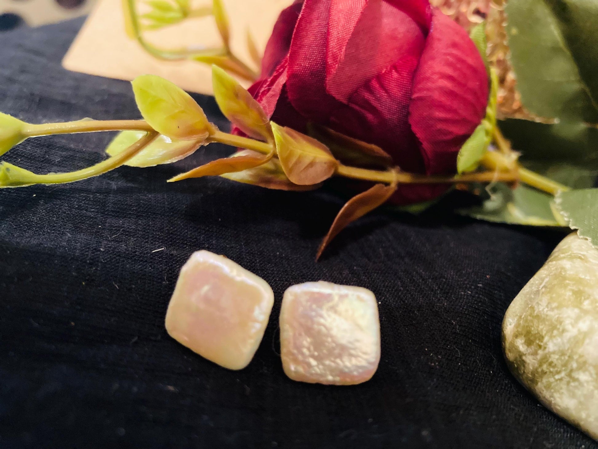 Artisan Pearl Stud Earrings