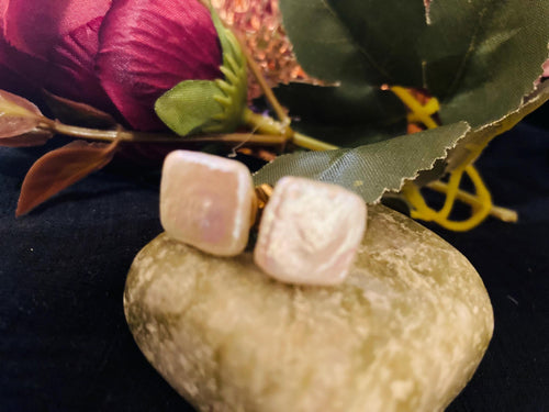 Artisan Pearl Stud Earrings