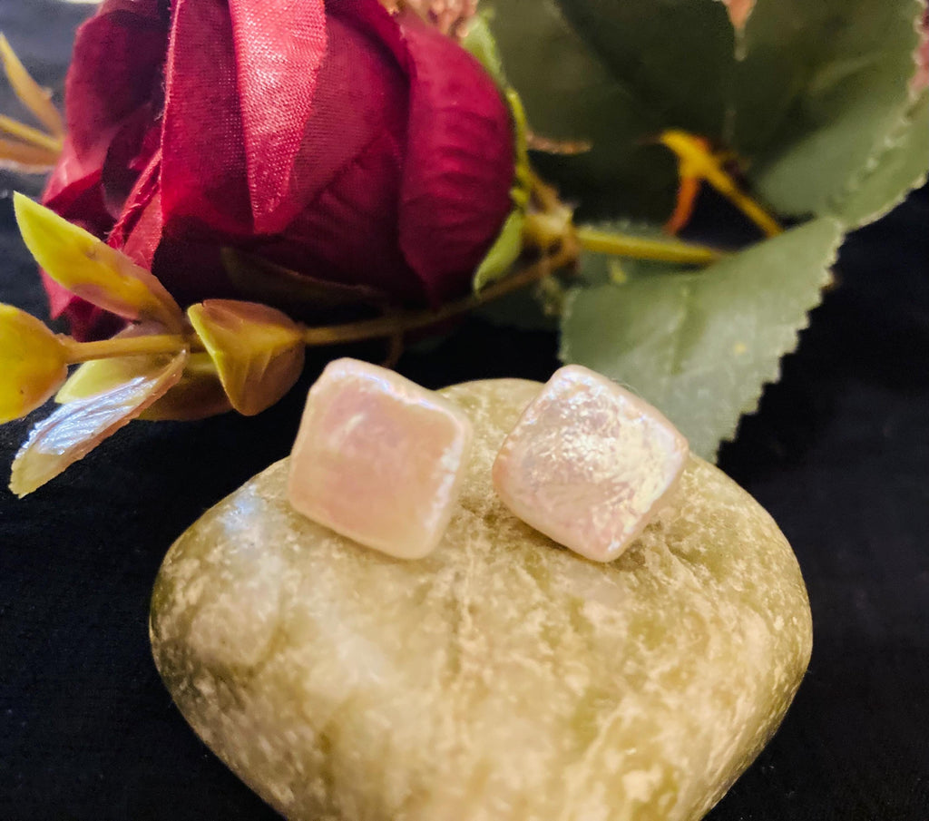 Artisan Pearl Stud Earrings