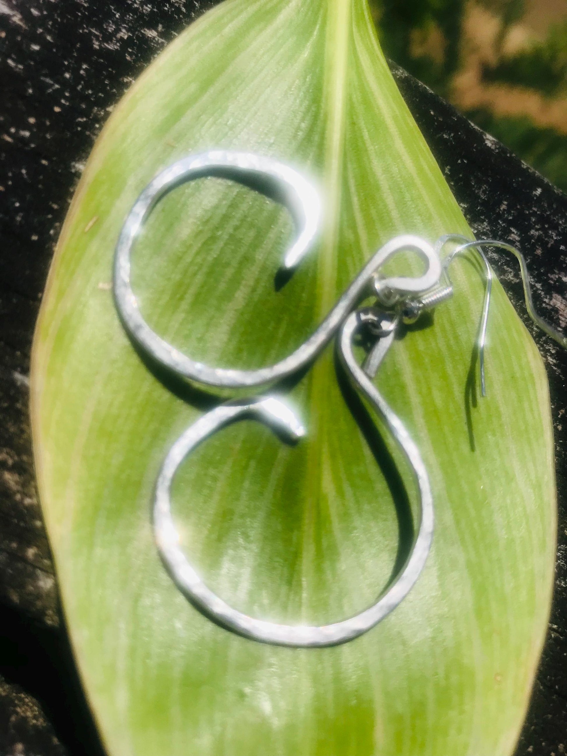 Sterling Silver Swan Earrings