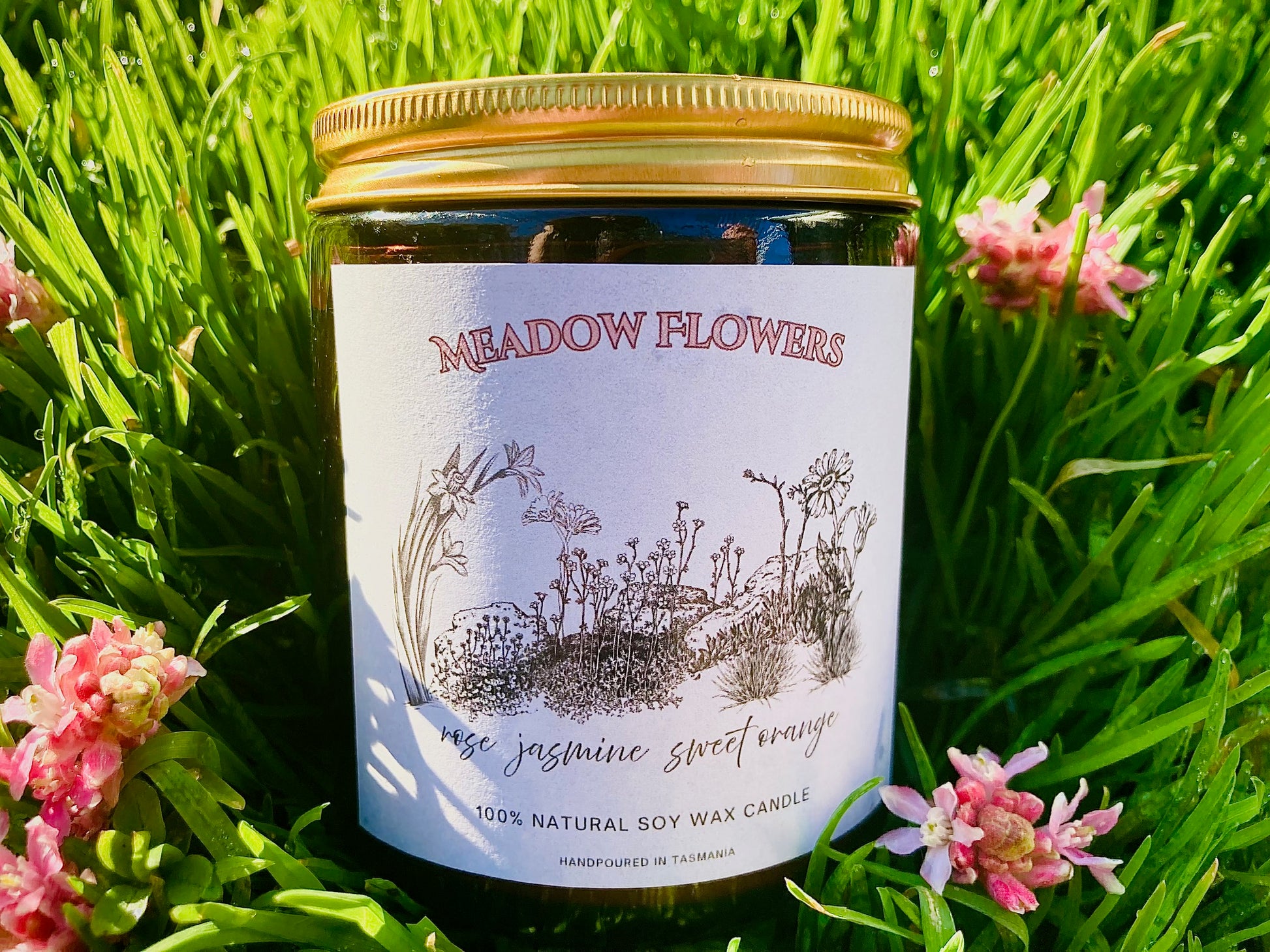 Meadow Flower 100% Natural Scented Candle
