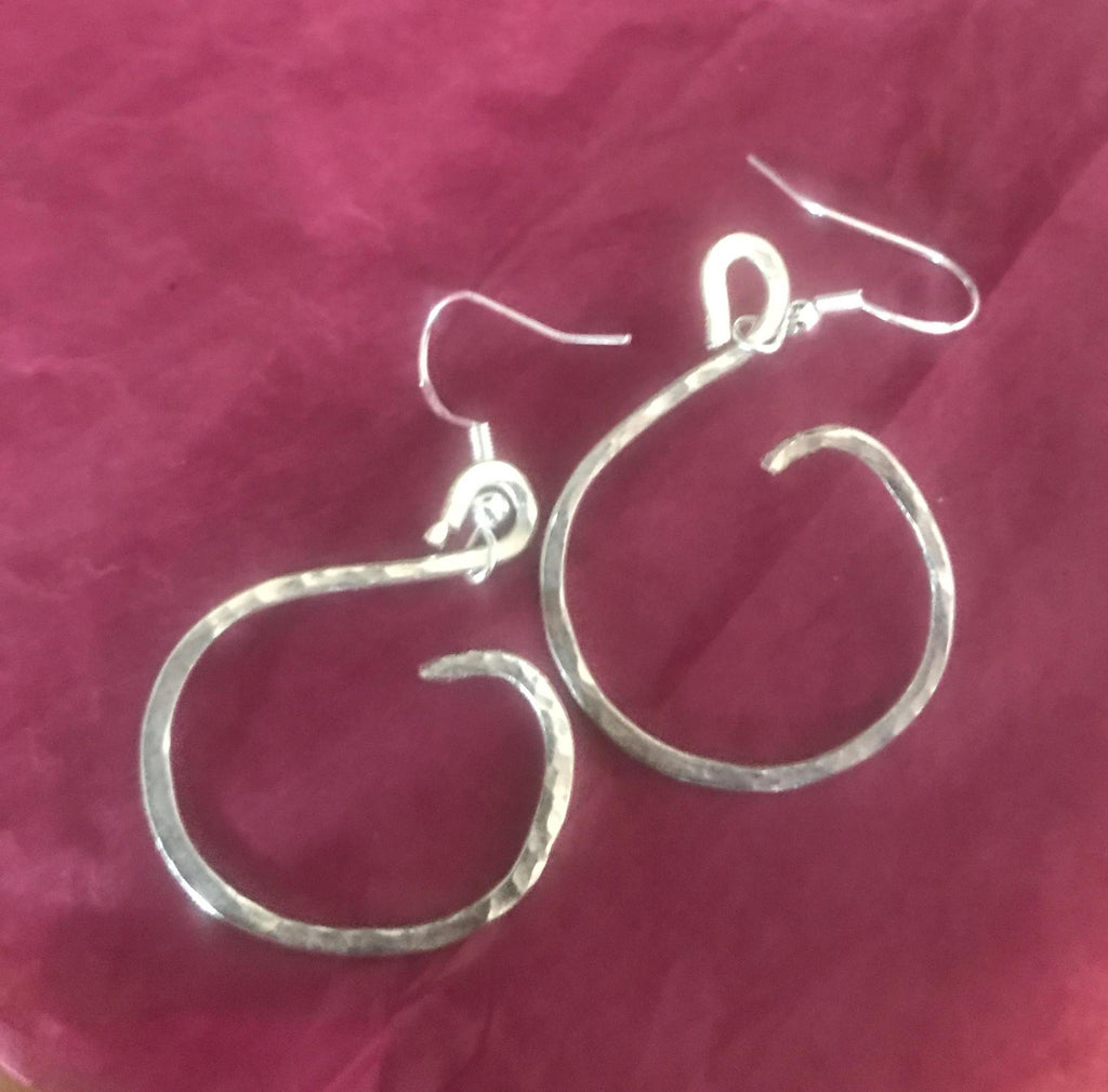 Sterling Silver Swan Earrings