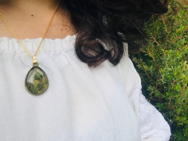 Botanical Vintage Style Necklace